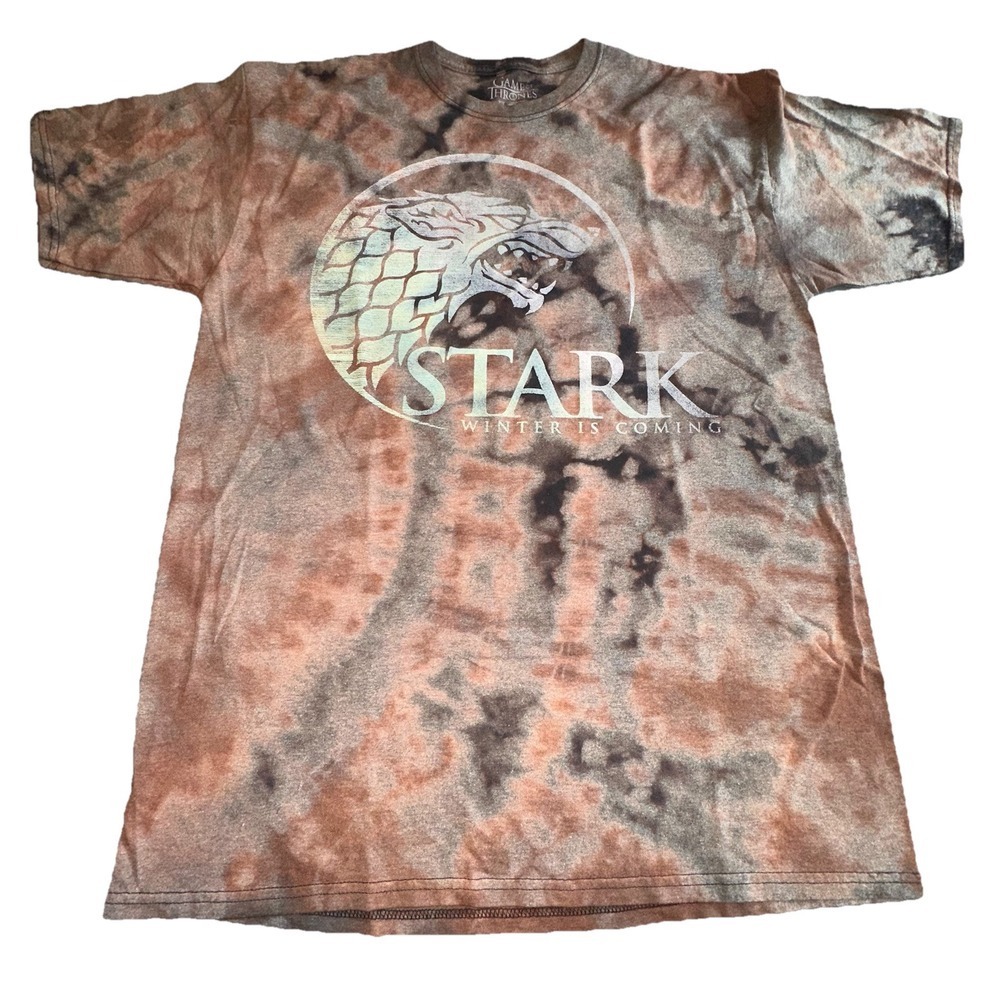 Game of Thrones T-Shirt XXLT Brown Stark‎ Winter Is Coming Tie-Dye Graphic Tee